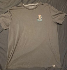 Free Planet Palm Tree Sunset Graphic Organic Cotton Tshirt Mens Size XL