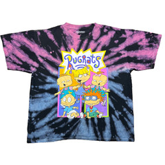 Nickelodeon Rugrats Tie Dye Graphic T Shirt Mens XL Pink Blue Black C-Life Group