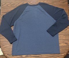 Orvis Classic Collection Crew Neck Long Sleeve Shirt Blue Outdoor Soft 2XL