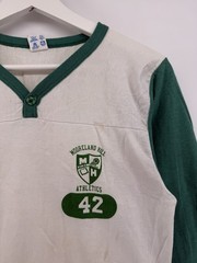 Vintage 80s Champion Mens Baseball Jersey Shirt Mooreland Hill School Medium
