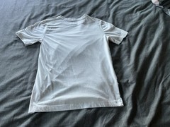 Jordan Air Jordan kids L White Cotton Crew Neck Short Sleeve Graphic Logo Tee