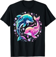 Dolphin Colorful Sea Ocean Animal Dolphin T-Shirt