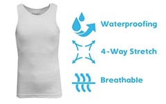 GALAXY BY HARVIC MENS HEAVY-WEIGHT RIBBED TANK TOP – SIZE: MEN L – WHITE