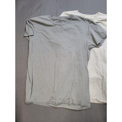 Lot of 3 Mens Large Gray T Shirts Short Sleeve Hanes George Cotton Blend