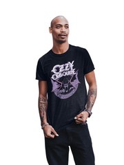 Ozzy Osbourne Purple Bat Officially Licensed Mens T Shirt Black