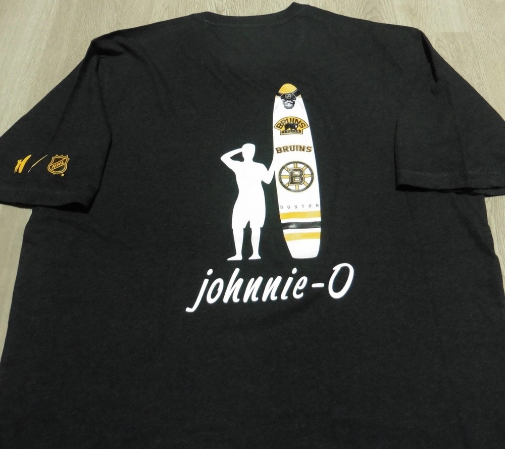 Johnnie-O Men’s XL Boston Bruins NHL Crew Neck T-Shirt Charcoal SS