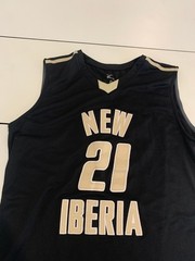 Nike New Iberia High Basketball Jersey XL Black Yellow Jackets Louisiana Sports