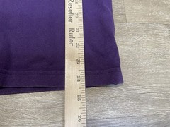 Vintage GU Heavy weight Mens Sz M Cotton T-Shirt Purple Crew Neck Tee Boxy Fit