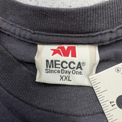 Vintage Mecca Shirt Mens 2XL Black Logo Graphic Made USA Streetwear Hip Hop 90s