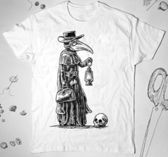 Plague Doctor shirt Plague Death Skull shirt Doctor Medicine shirt , Unisex Tee