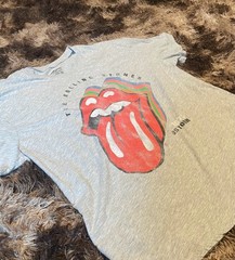 The Rolling Stones 1975 US Tour T-Shirt Gray, woman’s xxxL or men’s L