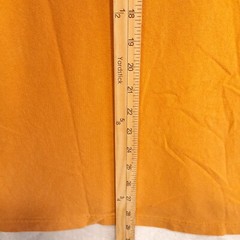 Uniqlo Mens Basics Round/Crewneck T-Shirt Sz.L/Yellow Gold/Ribbed Collar