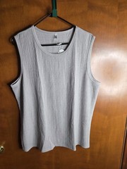 Coofandy Set Of 2 Sleeveless Shirts Undershirt Size Large Black & Tan Ribbed NWT