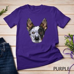 Geometric Blue Heeler Australian Cattle Dog Zip Tee Unisex T-shirt