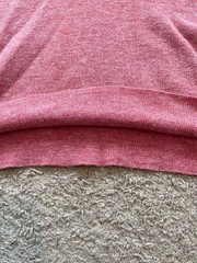 Vintage Capistrano Shirt Polo S/M Made in Korea 70s Ramie Acrylic Red Blue