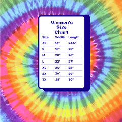 Tie Dye Shirt | Sun Rainbow V Blotter | Handmade | Unisex | Tall | Women’s