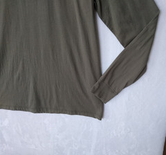 Dockers Mens Long Sleeve T Shirt M Olive Green Crew Neck Tee Shirts Cotton Knit