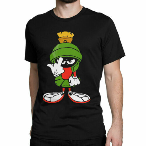Black Marvin The Martian Funny T-Shirt Looney Tunes Tee For Men, Size M – 3XL