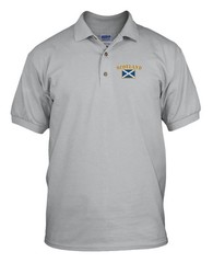 SCOTLAND FLAG Embroidery Embroidered Golf Polo Shirt