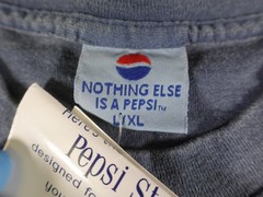 Vintage Pepsi Shirt Mens XL Blue 100 Percent Guaranteed Soda Graphic 90s USA