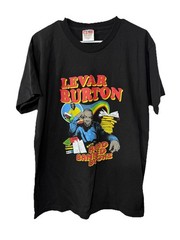 Vintage Levar Burton Reading Rainbow Made In USA T-shirt Size L Men’s