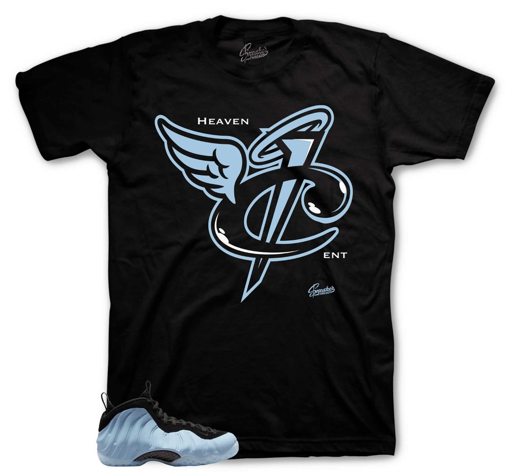 Shirt To Match Foamposite Psychic Blue Foam Shoes – Heaven Cent Tee