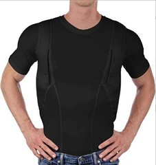 Explosive Man’s T-shirt Concealed Hidden Holster Tactical Invisible Carry Tops A