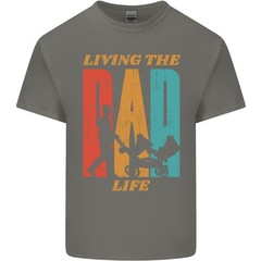 Fathers Day Living the Dad Life Twins Funny Mens Light Cotton T-Shirt