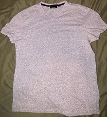 Men’s Marc Anthony Luxury V-Neck Tee Peony Heather Pink