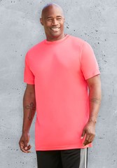 KingSize Men’s Big & Tall No Sweat Longer-Length Short Sleeve Crewneck Tee