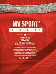 “DEA ACADEMY” Red Dri-Fit Style Athletic T Shirt – Size XL – by MV Sport – NWT!