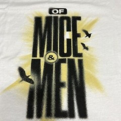 Of Mice and Men Metalcore Alternative Rock Men’s Medium NWT White T-Shirt Band