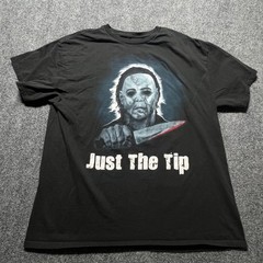 Halloween Michael Myers Just The Tip Graphic T-Shirt Mens XL Black Horror Movie