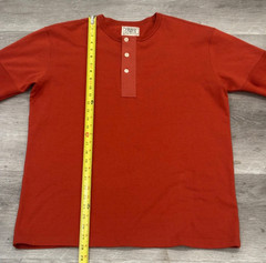 Bronson MFG Vintage Short Sleeve Henley Redwood Heritage Workwear Style Mens XL