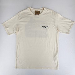 Patagonia Shirt Mens Small Undyed Natural Aquatic Action Little Fish Organic Tee