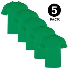 Men’s Plain T-Shirt 3 Pack 5 Pack 100% Cotton Heavy Blend BIG SIZE S to 5XL Tees