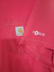 Carhartt Relaxed Fit Force Men’s Short Sleeve Red Tshirt – L