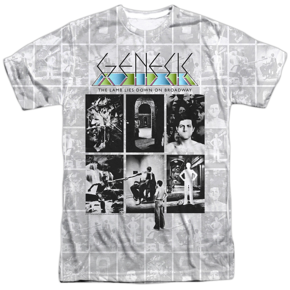 GENESIS LAMP Licensed Bold Front Print Adult Men’s Graphic Band Tee Shirt SM-3XL