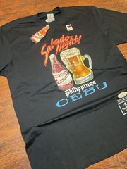 San Miguel Cebu Philippines Beer Graphic Print Black Cotton T-Shirt Men’s XXXL