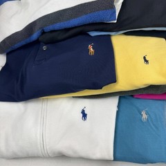 Wholesale Lot of 15 Ralph Lauren Men’s Long Sleeve Polo(Assorted Sizes)