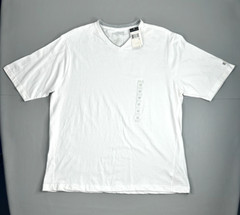 Vintage Sean John V-Neck Shirt Mens XL White Short Sleeve New