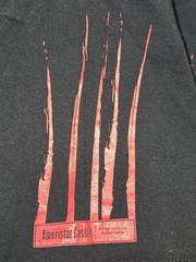 Vintage Anvil Shirt Bloody Hand Dragging Ameristar Casino Mens XL Black Movie