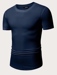 Muscle Shirts Short Sleeve Pack Of Two Size Large Blue And Gray