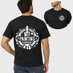 Mens Personalised Work T Shirt Custom Company Logo Painter Plumber Mechanic Gift