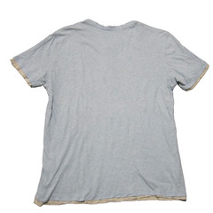Vince Button Collar Shirt Mens M Light Blue Double Layered Pima Cotton SS