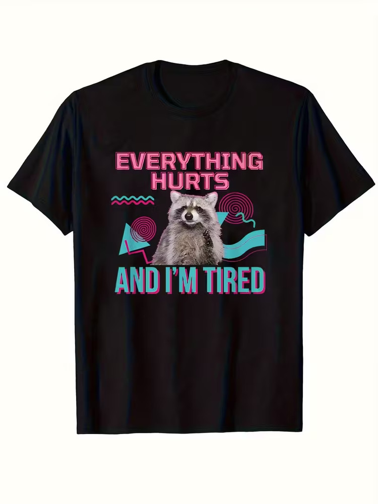 Men’s Casual Black Graphic Print T-Shirt – “I Paused My Game to Be Here” Slogan