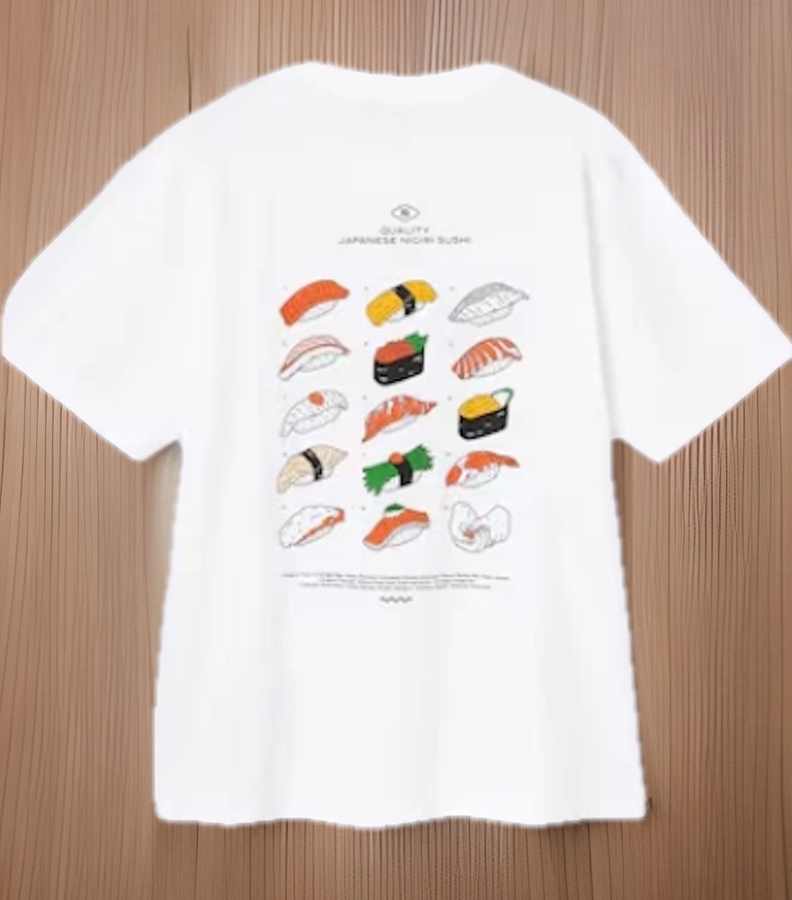 GU Graphic T-Shirt OMIYAGE Yunosuke + X Tee Japan Limited NEW Osushi Sushi New
