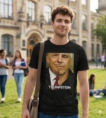 Trumpstein Funny Political Parody Graphic T-Shirt Dark Humor Tee – L004