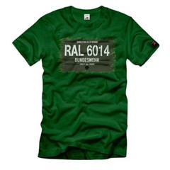 RAL 6014 period of service personalized BW Bundeswehr color shade T-shirt #34641