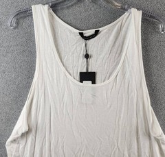 MONFRÈRE Travis Tank Men’s M Blanc Scoop Neckline Sleeveless Pullover Style